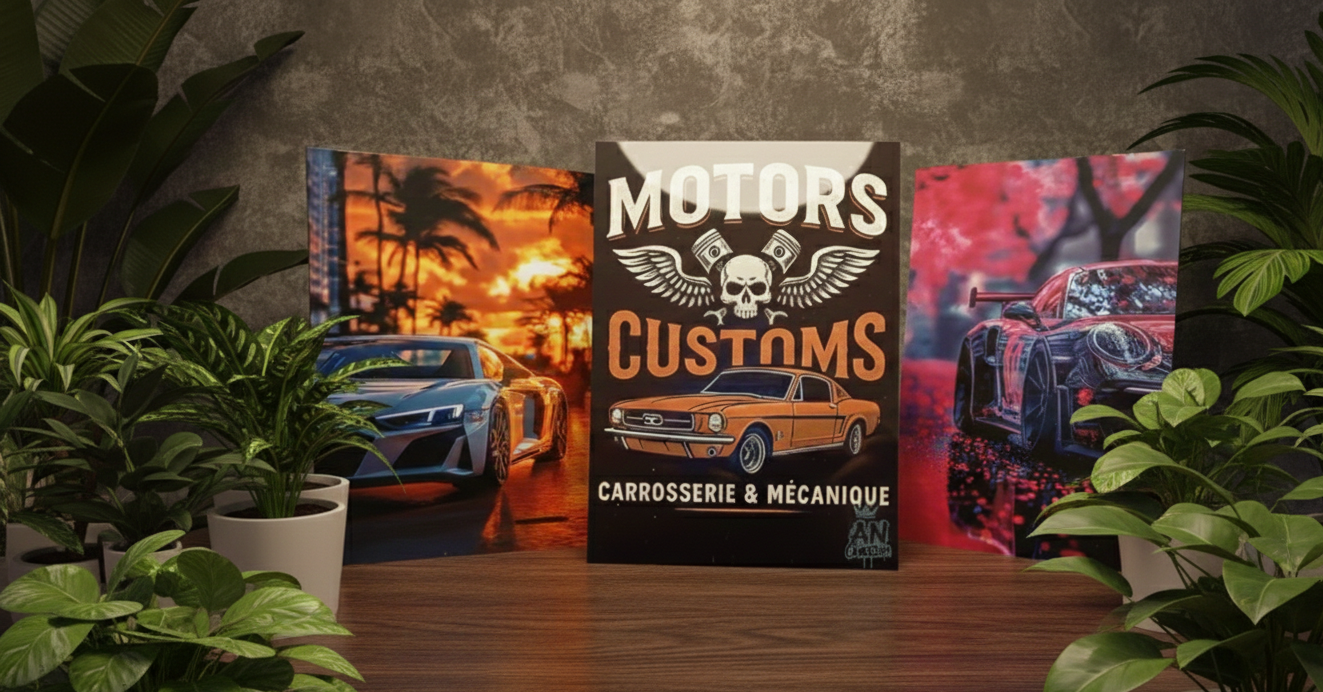 Plaque alu personnalisée